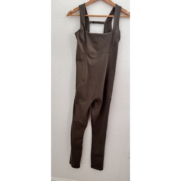 Fabletics Pants - Fabletics Tyra One Piece 7/8 Workout Jumpsuit S? Frontier (Pewter)‎ Compression